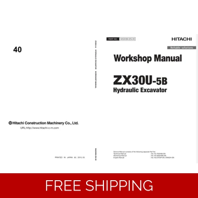 HITACHI ZX30U-5B EXCAVATOR WORKSHOP MANUAL AND DIAGRAMS HITACHI ZX30U-5B EXCAVATOR WORKSHOP MANUAL AND DIAGRAMS